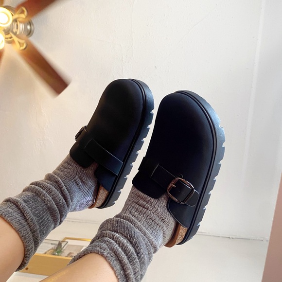 NIB (New in box) Black Nubuck Slip-On Clogs - Picture 2 of 5